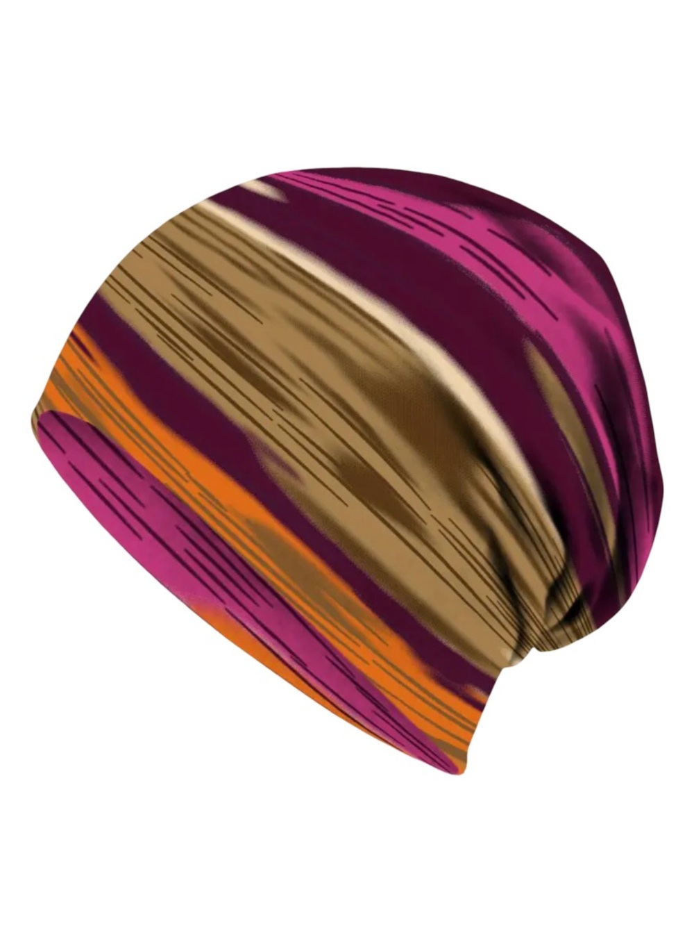 Colorful Slouchy Beanie Open Top Stretch Head Wrap Scarf Multi Use OS